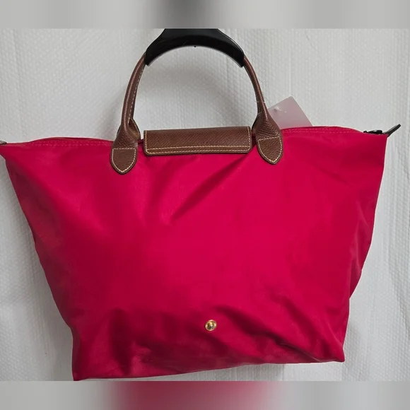 EUC Longchamp Foldable Red Tote Bag